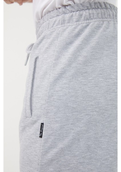 Gri Erkek Düz Paça Cep Fermuar Detaylı Rahat Kesim Eşofman Altı fırsatları