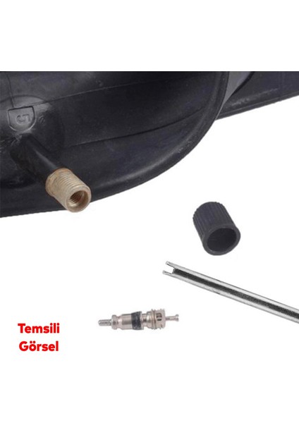 Sibop Sökme Takma Tornavidası Aparatı İç Lastik Teker Şambrel Paftası Tornavida Plastik Saplı 16 cm