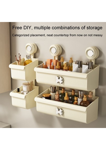 Yuekeda-Duvara Monte Banyo Depolama Rafı, 10,2 x 12,4 x 18,4cm (Yurt Dışından) fırsatları