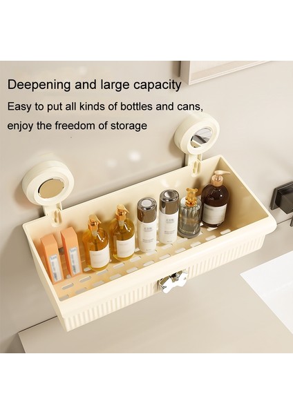 Yuekeda-Duvara Monte Banyo Depolama Rafı 2 Katlı, 28,3 x 12,4 x 18,4cm (Yurt Dışından) indirimleri