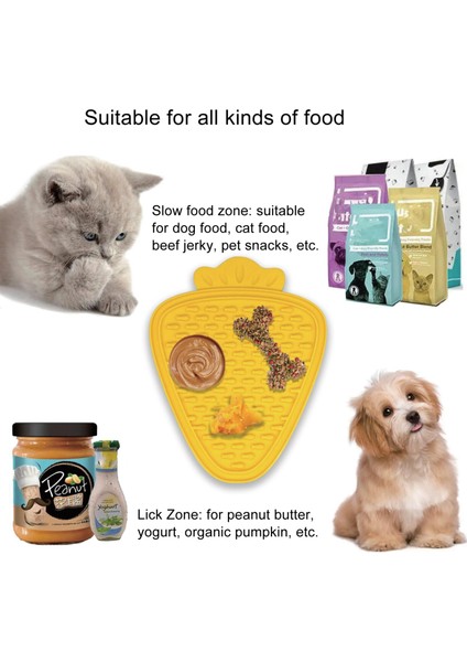 Silikon Pet Yalama Mat Vantuz Havuç Şekli Placemat (Yurt Dışından) fiyatları