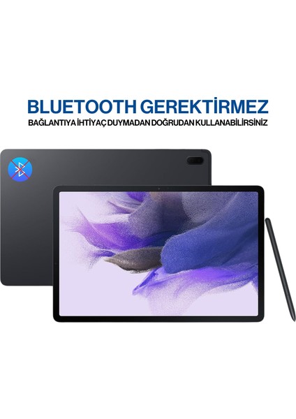 Samsung Galaxy Tab S7 Fe SM-T730 T733 SM-T736B Uyumlu S Pen Dokunmatik Stylus Kalem ve Yedek Uç