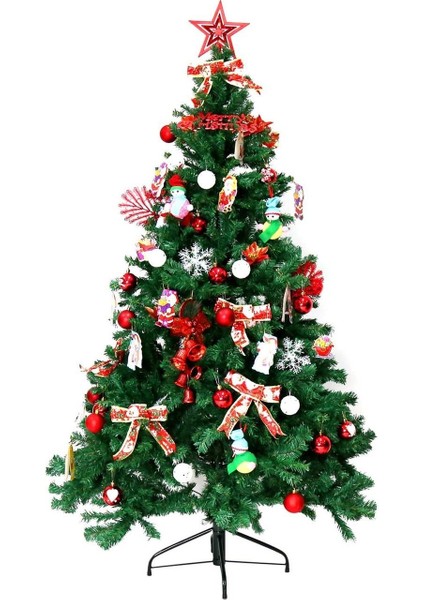 Yılbaşı Çam Ağacı Sık Dallı Demir Ayak 150 cm 300 Dal - Parti Malzemeleri - Happy New Year
