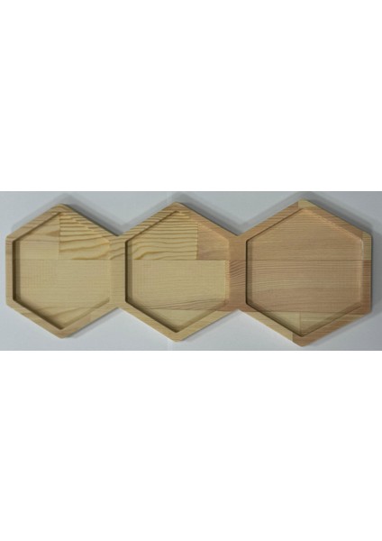 Ahşap Ladin Nehir Sunum/çerez Tabağı