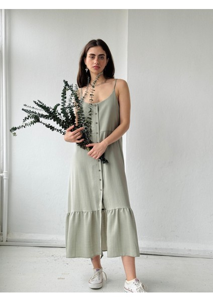 Adel Askılı Elbise Kadın Çağla modelleri