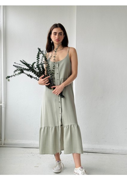 Adel Askılı Elbise Kadın Çağla indirimleri