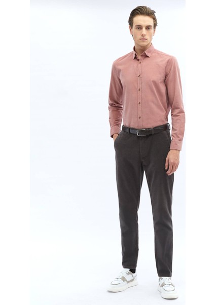 Pembe Fitilli Regular Fit Dokuma Kadife Casual %100 Pamuk Gömlek fiyatları