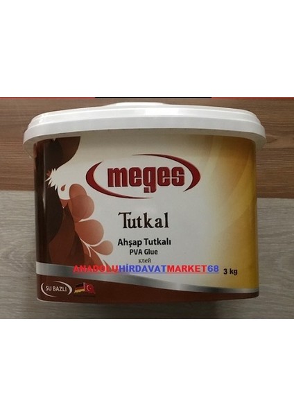 Beyaz Ahşap Tutkalı Ahşap Sunta Mdf Yapıştırıcı Tutkal 3kg