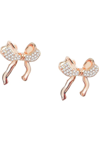 925 Ayar Gümüş Zirkon Taşlı Kurdela Küpe – Zarif ve Şık Bir Dokunuş