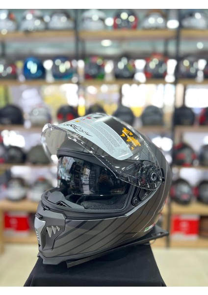 Sw 865 Space Black White Full Face Motosiklet Kask fiyatları