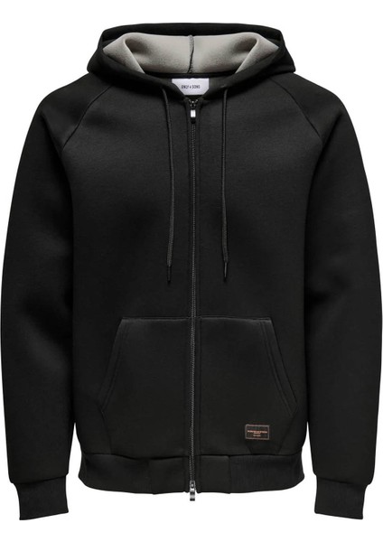 Bobbey Scuba Full Zıp Hoodıe Siyah Erkek Sweatshirt 22031823