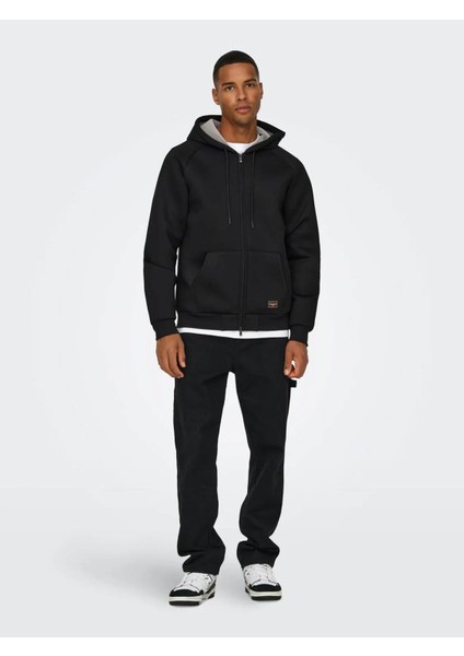 Bobbey Scuba Full Zıp Hoodıe Siyah Erkek Sweatshirt 22031823 indirimleri