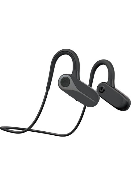 B8 Hava Iletimli Kulaklık Bluetooth 5.3 Su Geçirmez Kablosuz Spor Müzik Oyun Boyun Bantlı Kulaklık - Siyah (Yurt Dışından)