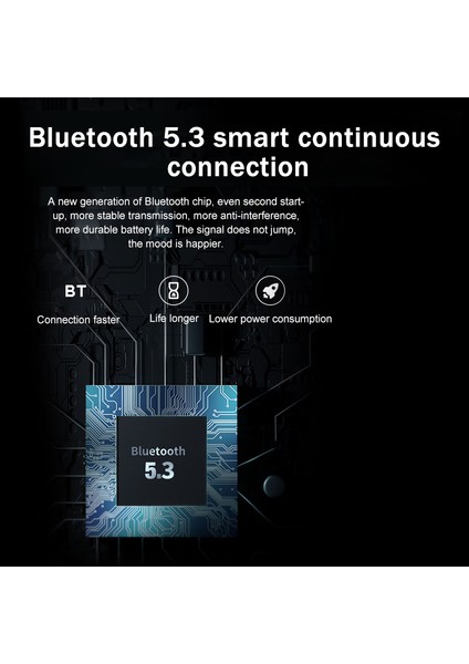 B8 Hava Iletimli Kulaklık Bluetooth 5.3 Su Geçirmez Kablosuz Spor Müzik Oyun Boyun Bantlı Kulaklık - Siyah (Yurt Dışından) modelleri