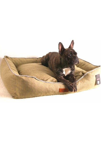 Kedi ve Köpek Yatağı Mia Premium Yatak Haki Renk Xl Beden