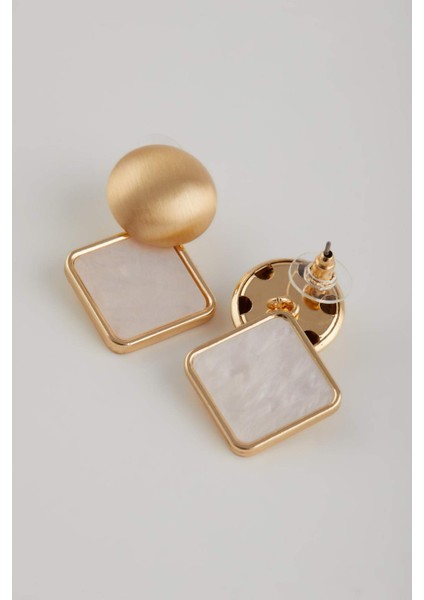 Kadın 2'li Mat Gold Küpe E1323AXNS fırsatları