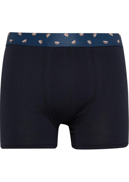Regular Fit Hayvan Baskılı 3'lü Boxer E0034AX24WN