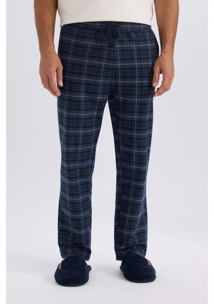 Regular Fit Kareli Cepli Uzun Boy Pijama Altı C6118AX24WN fırsatları