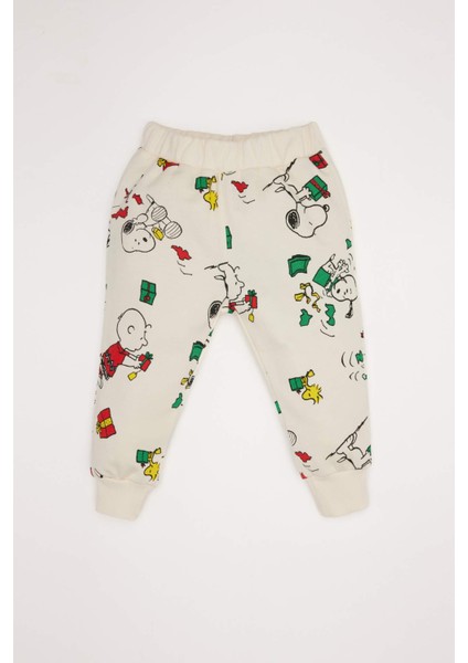Erkek Bebek 2'li Takım Snoopy Sweatshirt Beli Lastikli Eşofman Altı D6306A524WN fiyatları