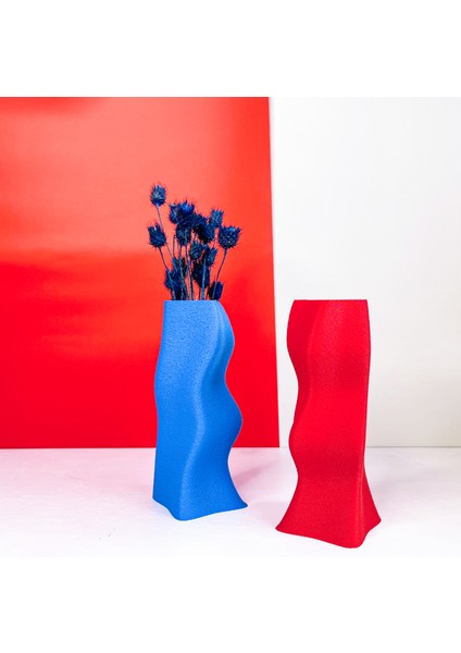 Jelibon Vazo - Renkli Vazo -Popart Vazo - Kurutulmuş Çiçek Vazosu - Pla Vazo