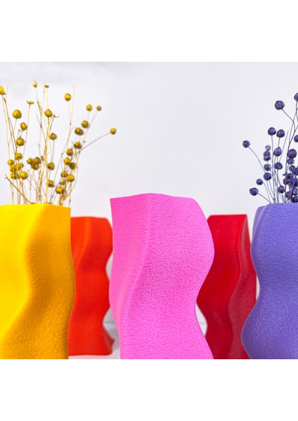 Jelibon Vazo - Renkli Vazo -Popart Vazo - Kurutulmuş Çiçek Vazosu - Pla Vazo fiyatları