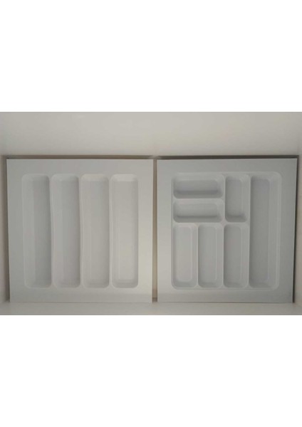 44X49 Cm. Beyaz Kaşıklık ve Kepçelik 2'li Set (40X41 Cm'e Kadar Kesilebilir)
