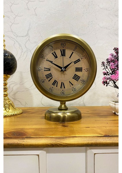 Tekno Trust 25X20 cm Eskitme Metal Lüks Masa Saati fiyatları