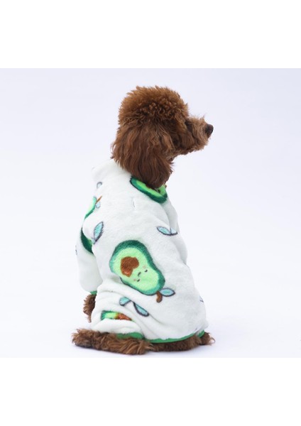 Avocado - Avokado Peluş Tulum Kedi Köpek Tulumu Kedi Köpek Kıyafeti Kedi Köpek Elbisesi Köpek Giysisi modelleri