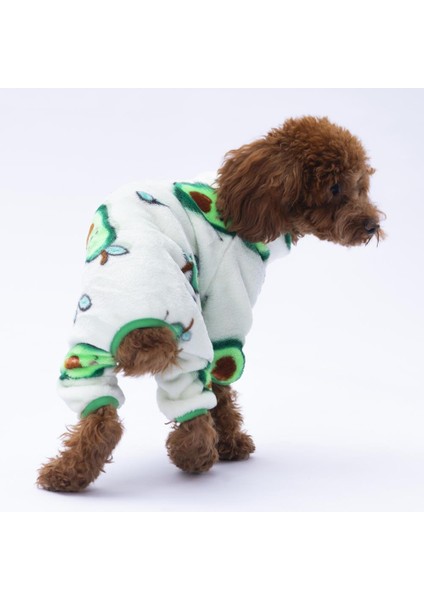 Avocado - Avokado Peluş Tulum Kedi Köpek Tulumu Kedi Köpek Kıyafeti Kedi Köpek Elbisesi Köpek Giysisi fırsatları