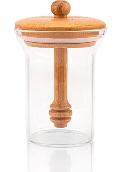 Bee Bal Kaşıklı Cam Saklama Kabı