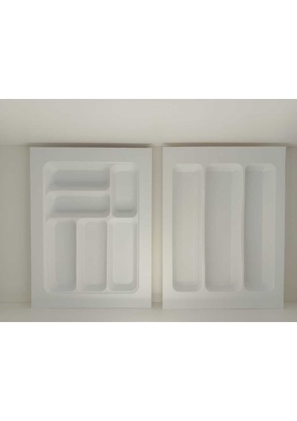 37X49 Cm. Beyaz Kaşıklık ve Kepçelik 2'li Set (32X41 Cm'e Kadar Kesilebilir)