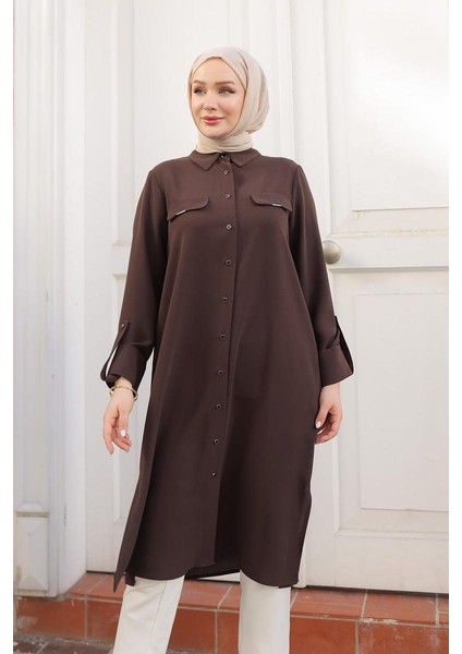 Armin Trend Tunik 24KT475 Kahve