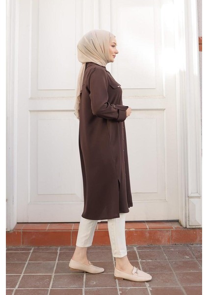 Armin Trend Tunik 24KT475 Kahve