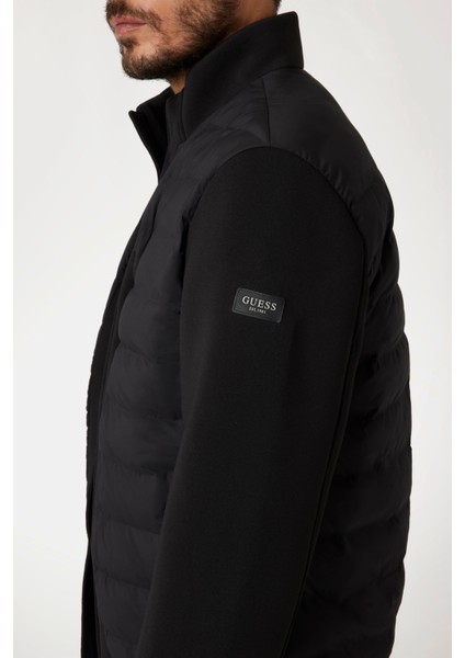 Erkek Stretch Scuba Şişme Mont - Siyah fırsatları