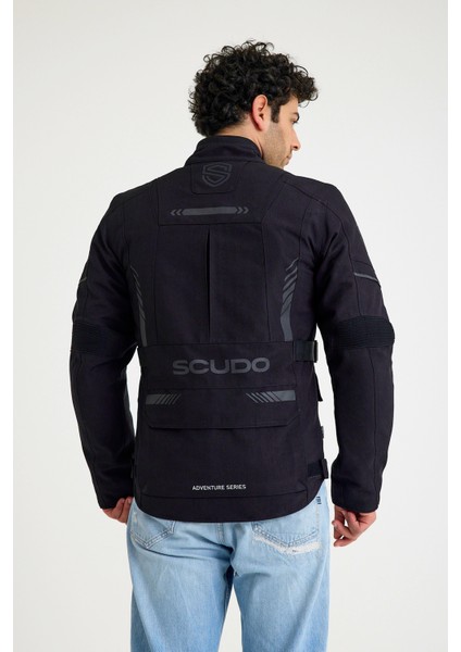 Alaska Cordura Siyah Kışlık Erkek Motosiklet Montu indirimleri