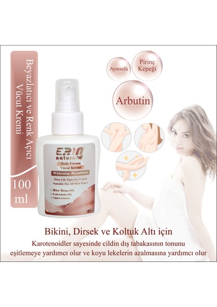 Erin Natural Beyazlatıcı Vücut Kremi