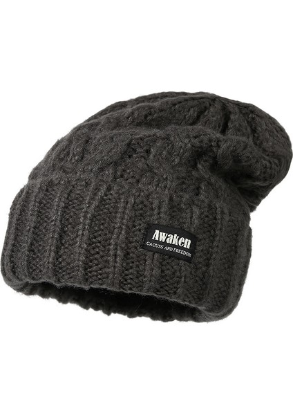 Kadınlar Için Sonbahar ve Kış Sıcak Yün Şapkalar, Kore Versiyonu, Çok Yönlü Kulak Korumalı Örme Şapkalar, Geniş Baş Çevresi, Erkek Soğuk Şapkalar, Şık Büküm Şapkalar (Yurt Dışından)