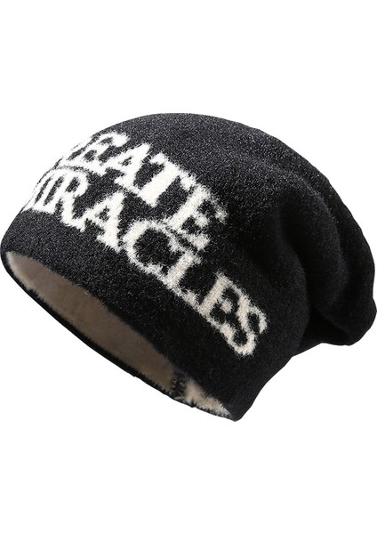 Kadınlar Için Sonbahar ve Kışlık Örme Şapka, Basit ve Çok Yönlü Yün Şapka, Kore Tarzı Modaya Uygun Yüz Gösteren, Soğuğa Karşı Koruma ve Sıcak Tutma Için Küçük Burun Başlığı (Yurt Dışından)