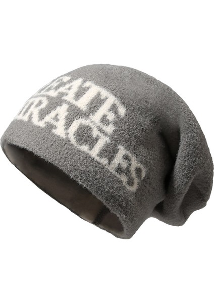 Kadınlar Için Sonbahar ve Kışlık Örme Şapka, Basit ve Çok Yönlü Yün Şapka, Kore Tarzı Modaya Uygun Yüz Gösteren, Soğuğa Karşı Koruma ve Sıcak Tutma Için Küçük Burun Başlığı (Yurt Dışından)