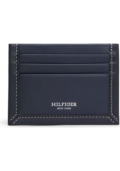 Tommy Hilfiger Erkek Th Prep cc Holder Cüzdan - Lacivert