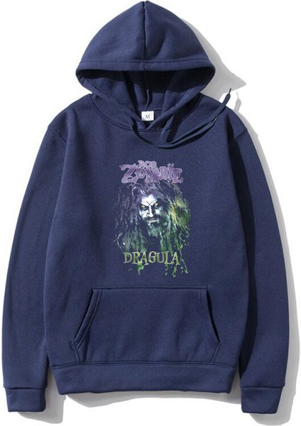 En Ünlü Rob Zombi Hellbilly Deluxe Dragula Baskılı Hoodie VINTAGE559