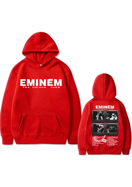Rapçi Eminem Müzik Albümü Grafik Hoodie Dünya Turu Hediye Fan Için Vintage 577