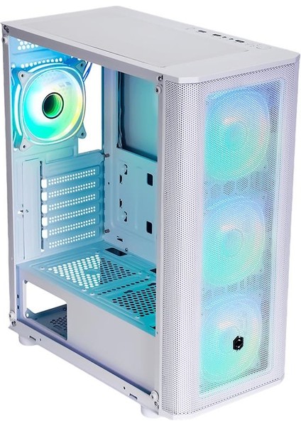 Frısby CM-106 650W 80+ Double Argb Gamıng Beyaz Mesh Kasa