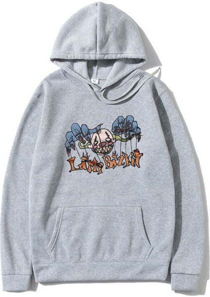 Sınırlı Limp Bizkit Serin Karikatür Anime Tarzı Baskılı Kapüşonlu Moda HOP583
