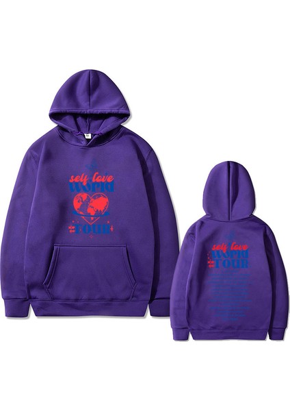 Sely Aşk Dünya Turu Grafik Hoodie 798