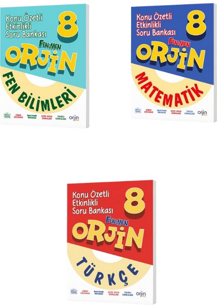 8 Fen Bilimleri – Matematik - Türkçe Konu Özetli Soru Bankası Set 3 Kitap