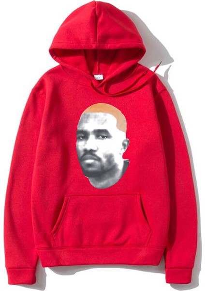 Rapçi Frank Yüz Grafik Hoodie Rap Sarışın Kazak Okyanus Boy Hoodies MO773