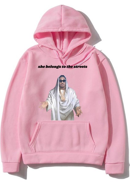 Fuuny Rapçi Gelecek O Sokaklara Aittir Meme Hoodie Eğlenceli Gelecek Isa Grafik HOODI743