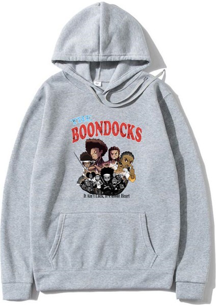 Anime Boonbohuey ve Riley Grafik Hoodie Bu Şans Değil Kalp Baskı Kazak POLA726