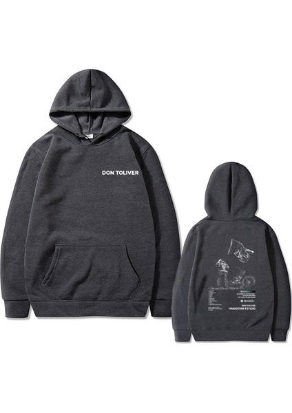En Ünlü Rapçi Don Totohardstone Psiko Hoodie Büyük Beden Kazak ERKE732